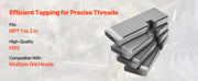Charger l'image dans la visionneuse de galerie, Amocart Threading Machine Dies 1 in-2 in NPT Pipe Dies(4 Packs) Right-Handed HSS Pipe Threading Dies Fit Split-Type Machines
