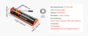 Charger l'image dans la visionneuse de galerie, Amocart 17-Inch Manual Tile Cutter for Wall &amp; Polished Tiles Double Rails for Precise Cutting Tungsten Carbide Wheel Precise
