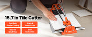 Charger l'image dans la visionneuse de galerie, Amocart 17-Inch Manual Tile Cutter for Wall &amp; Polished Tiles Double Rails for Precise Cutting Tungsten Carbide Wheel Precise
