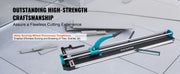 Bild in Galerie-Viewer laden, Amocart Manual Tile Cutter Laser Positioning Single Rails W/ Supporting Feet Professional Push Knife for Cutting Ceramic
