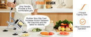 Bild in Galerie-Viewer laden, Amocart Commercial Vegetable Slicer 3/8 In Fruit Slicer Stainless Steel and Aluminum Alloy Vegetable Cutter Slicer Machine
