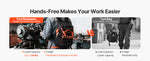 Amocart 45 Pockets Tool Backpack Tool Bag Reinforced Fabric Base Electrician Plumber Repairman Maintenance Worker Tool Bags