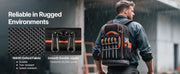Charger l'image dans la visionneuse de galerie, Amocart 65 Pockets Tool Bag Tool Backpack with Molded Base Electrician Jobsite Back Pack  for Repairman Tools Storage Organizer
