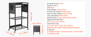 Charger l'image dans la visionneuse de galerie, Amocart 4-tier Rolling Tool Organizer Cart 150 lbs Garage Floor Stand Storage Cart on Wheels Drill Holder Rack for Workshop
