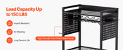 Charger l'image dans la visionneuse de galerie, Amocart 4-tier Rolling Tool Organizer Cart 150 lbs Garage Floor Stand Storage Cart on Wheels Drill Holder Rack for Workshop
