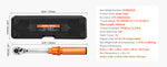 Amocart Torque Wrench Set Drive Click Torque Wrench Dual-Direction Adjustable  Mechanical Dual Range Scales Torque Wrench Kit