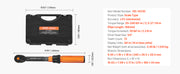 Bild in Galerie-Viewer laden, Amocart Torque Wrench Set Drive Click Torque Wrench Dual-Direction Adjustable  Mechanical Dual Range Scales Torque Wrench Kit
