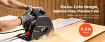 SucceBuy Track Saw 6-1/2-Inch Plunge-Cut Circular Saw Kit 2.16 in Cutting Depth for Wood Plastic, Guide Rail Not Included Black