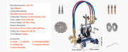 Charger l'image dans la visionneuse de galerie, Amocart CG2-11Y Manual Pipe Cutting Machine 0.2"-2" Thick Pipe Beveling Machine w/ 82in Chain Portable Torch Beveling GasCutter
