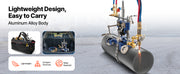 Charger l'image dans la visionneuse de galerie, Amocart CG2-11Y Manual Pipe Cutting Machine 0.2"-2" Thick Pipe Beveling Machine w/ 82in Chain Portable Torch Beveling GasCutter
