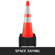 Load image into Gallery viewer, Amocart 36 in 6 Pack PVC Traffic Safety Parking Cones Reflective Collars Higher Warning for Traffic Control Construction Sites
