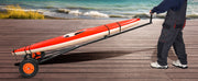 Charger l'image dans la visionneuse de galerie, Amocart 420lbs Boat Trailer Dolly Carbon Steel Kayak Mover with 15.7in Pneumatic Tires &amp; Bracket for Moving Fishing Motorboat
