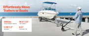 Charger l'image dans la visionneuse de galerie, Amocart 300lbs Tongue Trailer Dolly 16.5-22in Height Adjustable with 1-7/8 &amp; 2in Balls 8.5in Pneumatic Tire for Moving RV Boat
