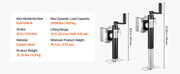 Charger l'image dans la visionneuse de galerie, Amocart 2000 lbs Trailer Jack Dynamic Heavy Duty Swivel Bolt-on 10" Lift Trailer Jack Stand with Handle for RV Boat Yacht
