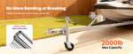 SucceBuy 2000LBS Trailer Jack with Wheel Swivel Boat Jack with PP Dual Wheel & Ergonomic Handle 15-27in Lift Range for RVs Boats