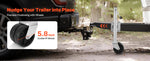 SucceBuy 2000LBS Trailer Jack with Wheel Swivel Boat Jack with PP Dual Wheel & Ergonomic Handle 15-27in Lift Range for RVs Boats