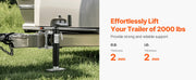 Charger l'image dans la visionneuse de galerie, Amocart 2000 lbs Trailer Jack Dynamic Heavy Duty Swivel Bolt-on 10" Lift Trailer Jack Stand with Handle for RV Boat Yacht
