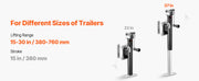 Bild in Galerie-Viewer laden, Amocart 2500Lbs Trailer Jack Swivel Bolt-on Trailer Jack with Ergonomic Handle 15in Vertical Travel for RV Yacht Trailers
