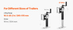 Amocart 2000 lbs Trailer Jack Dynamic Heavy Duty Swivel Bolt-on 10" Lift Trailer Jack Stand with Handle for RV Boat Yacht