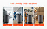 SucceBuy 1/2 Packs Trash Can Dolly Round Roller Base with 4 Lockable Wheels Rolling Barrel Cart Fit 20/32/44/55 Gal Containers