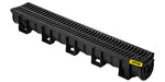 Amocart Drainage Trench Driveway Channel Drain With Plastic Grate 3-5 Pack HDPE Floor Drain Trench Drain Grate For Garden