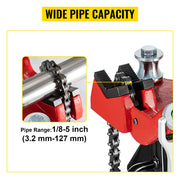 Charger l'image dans la visionneuse de galerie, Amocart Steel Tripod Pipe Chain Vise 1/8-5in Capacity Foldable Legs Tri-Stand Bench Vice for Fixing Support Bending Metal Pipes
