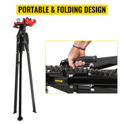 Charger l'image dans la visionneuse de galerie, Amocart Steel Tripod Pipe Chain Vise 1/8-5in Capacity Foldable Legs Tri-Stand Bench Vice for Fixing Support Bending Metal Pipes
