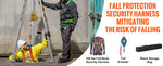 Amocart 1800/2600 lbs Confined Space Tripod Kit Winch Confined Space Rescue Tripod Fall Protection For  Confined Spaces