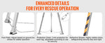 Amocart 1800/2600 lbs Confined Space Tripod Kit Winch Confined Space Rescue Tripod Fall Protection For  Confined Spaces