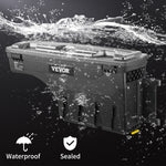 Amocart Truck Bed Storage Box Passenger Side Lockable Lid Waterproof ABS Wheel Well with Password Padlock Tool Box for Trucks