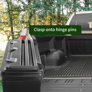 Charger l'image dans la visionneuse de galerie, Amocart Truck Bed Storage Box Lockable Lid Waterproof ABS Wheel Well Tool Box 6.6 Gal with Password Padlock Fit for Driver Side
