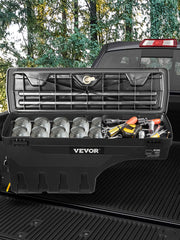 Charger l'image dans la visionneuse de galerie, Amocart Truck Bed Storage Box Lockable Lid Waterproof ABS Wheel Well Tool Box 6.6 Gal with Password Padlock Fit for Driver Side
