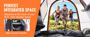 Charger l'image dans la visionneuse de galerie, SucceBuy SUV Camping Tent, 8'-8' SUV Tent Attachment for Camping with Rain Layer and Carry Bag, PU2000mm Double Layer Truck Tent
