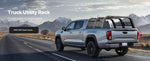 SucceBuy Overland Truck Bed Rack 49.2-67.9 in Width  Rack w/ Sidebar 900 lbs Static Capacity Duty Steel  w/Tacoma/Gladiator JT