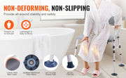 Charger l'image dans la visionneuse de galerie, Amocart Tub Transfer Bench for Bathtub Shower Seats Lightweight Shower Bench with Non-Slip Bath Seats with Armrest and Backrest
