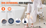 Charger l'image dans la visionneuse de galerie, Amocart Tub Transfer Bench for Bathtub Shower Seats Lightweight Shower Bench with Non-Slip Bath Seats with Armrest and Backrest

