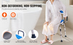 Amocart Swivel Shower Chair 360 Degree Adjustable with Armrest and Backrest for Shower or Bathtub Non-Slip for Elderly Disabled