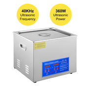 Charger l'image dans la visionneuse de galerie, Amocart 15L Ultrasonic Cleaner Lave-Dishes Portable Washing Machine with Digital Timer Ultrasound Home Jewelry Clean Appliances
