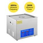 SucceBuy 15L Ultrasonic Cleaner Lave-Dishes Portable Washing Machine with Digital Timer Ultrasound Home Jewelry Clean Appliances