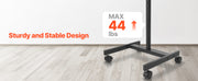 Charger l'image dans la visionneuse de galerie, Amocart Rolling TV Stand Mobile TV Cart Suit for Various Sizes TV Portable TV Stand with Wheels for Living Room Bedroom Office
