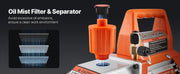 Charger l'image dans la visionneuse de galerie, Amocart 3.5 CFM 1/4 HP HVAC Single Stage AC Vacuum Pump &amp; Oil Bottle for R134a R22 R410a Systems, Air Conditioner Maintenance
