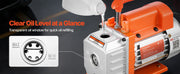 Bild in Galerie-Viewer laden, Amocart 3 Gallon / 5 Gallon Vacuum Chamber with 3.5 CFM Single Stage Vacuum Pump for Stabilizing Wood Degassing Silicone Resin
