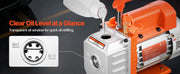 Charger l'image dans la visionneuse de galerie, SucceBuy 3.5CFM 180W 1 Stage or 5CFM 375W / 7CFM 550W 2 Stage HVAC Rotary Vane AC Vacuum Pump, for R134a R22 R410a Systems Use

