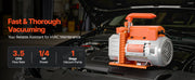 Charger l'image dans la visionneuse de galerie, SucceBuy 3.5CFM 180W 1 Stage or 5CFM 375W / 7CFM 550W 2 Stage HVAC Rotary Vane AC Vacuum Pump, for R134a R22 R410a Systems Use
