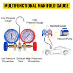 Amocart 3CFM 1/4HP Single Stage Air Vacuum Pump HVAC R134a R12 R22 R410a A/C Refrigeration Kit AC Manifold Gauge R134 Can Tap