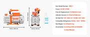 Charger l'image dans la visionneuse de galerie, Amocart 3.5CFM 180W 1 Stage or 5CFM 375W / 7CFM 550W 2 Stage HVAC Rotary Vane AC Vacuum Pump, for R134a R22 R410a Systems Use
