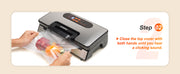 Charger l'image dans la visionneuse de galerie, Amocart 90Kpa 130W Vacuum Sealer Food Packaging Machine with Free 10pcs Vacuum bags for Household Kitchen Vacuum Food Sealing
