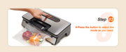 Charger l'image dans la visionneuse de galerie, Amocart 90Kpa 130W Vacuum Sealer Food Packaging Machine with Free 10pcs Vacuum bags for Household Kitchen Vacuum Food Sealing
