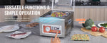 Amocart Food Vacuum Packing Machine Commercial Chamber Vacuum Sealer DZ-260A Kitchen Meat Packaging Food Saver Sealing Machine