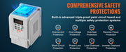 Bild in Galerie-Viewer laden, Amocart 2.2KW VFD Inverter Variable Frequency Drive Converter AC 220V 3P Output Speed Controller for Water Pump Motor CNC
